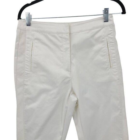 Pink Stitch Athletic White Slim Fit Vented Pants 4 Activewear Sportswear Golf - Picture 4 of 10